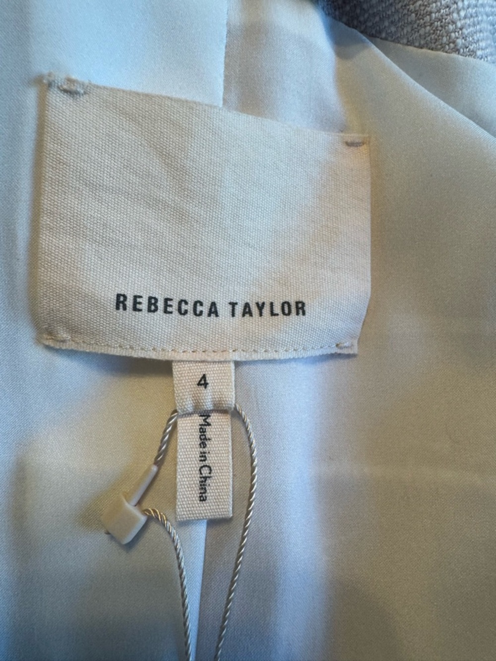Rebecca Taylor Blush Pink Frayed Trim Zip Jacket - Picture 10 of 14
